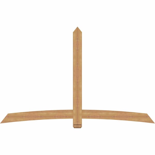 Ekena Millwork Bellingham Timber Gable Bracket, Western Red Cedar, 96"W x 60"H x 1 1/2"D x 5 1/2"F, 15/12 Pitch GBW096X60X0206BEL00SWR - main